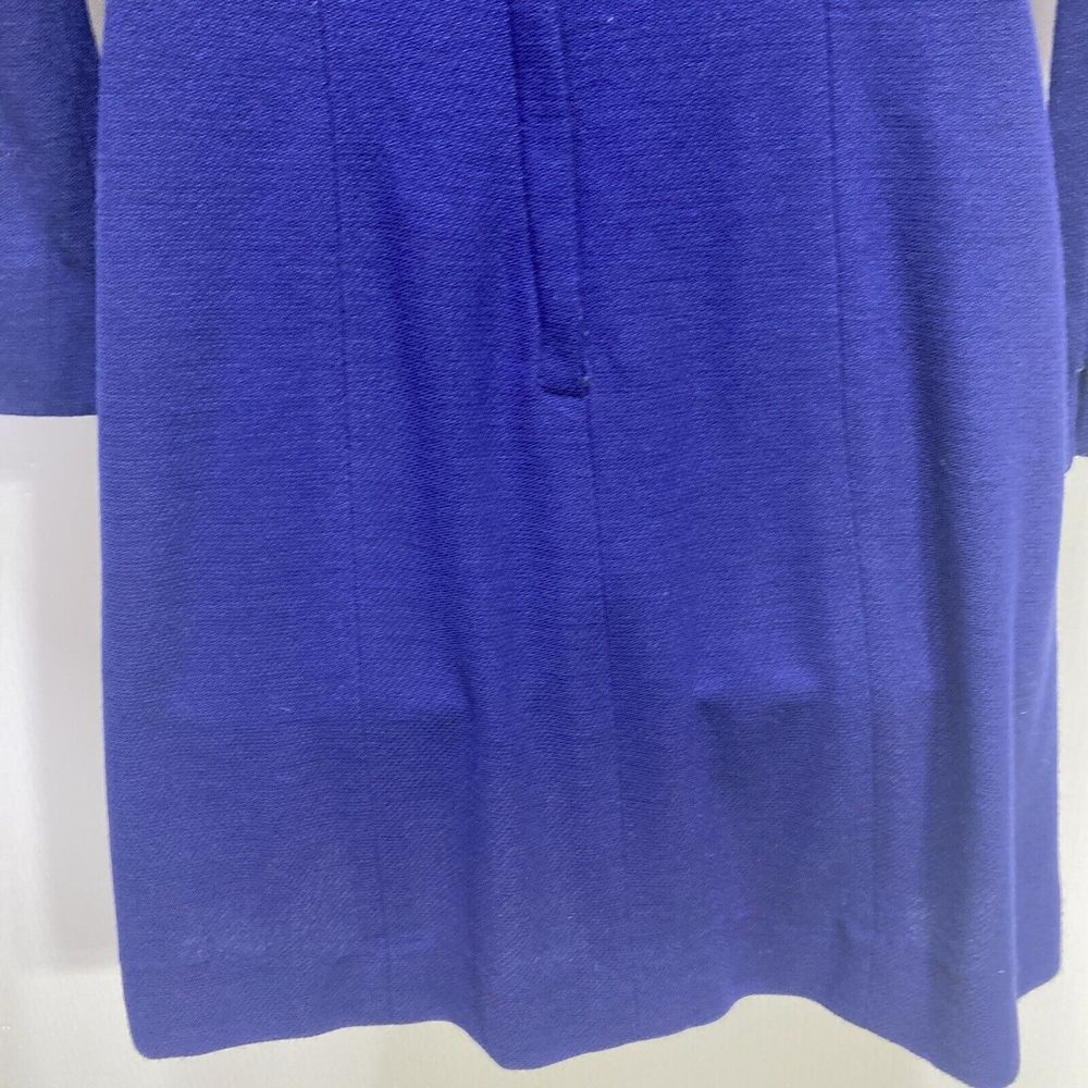 Vintage  1960s 1970s Mini Dress Size XS S Hand Tailored Belt buttons A‎ Line - Picture 8 of 15